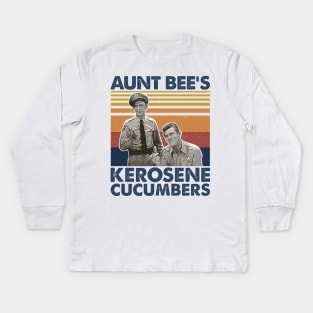 Aunt Bee's Kerosene Cucumbers Retro Style Kids Long Sleeve T-Shirt